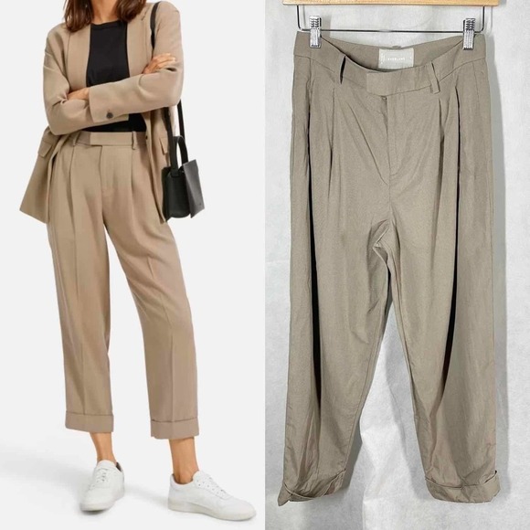 Everlane The Put Together Pleat Pants Size 0 Clay - Picture 4 of 11
